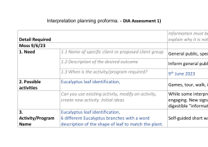 AST1 Interpretation planning proforma
