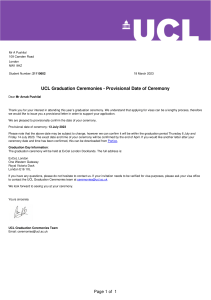 21110602 - UCL Graduation Ceremony Invitation