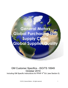 GM Customer Specifics Oct10