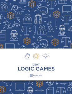 Blueprint LSAT Logic Games Book
