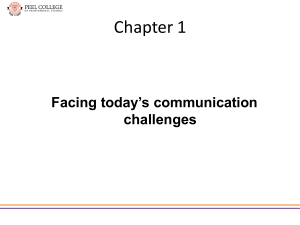 Chapter 1 Career Success begins with Communication Skills