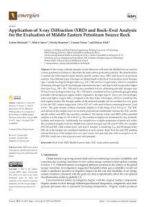 Application of X-ray Diffraction (XRD) and Rock–Eval Analysis for the Evaluation of Middle Eastern Petroleum Source Rock