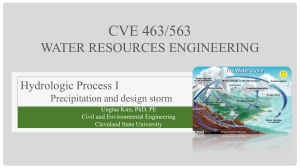 CVE563 Set3 lec1 Hydrologic Process I&II Rain E Infilt