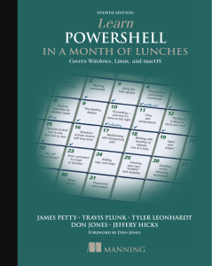 Learn PowerShell in a Month of Lunches Covers Windows Linux and macOS