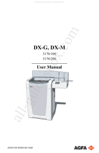 Agfa DX-M & DX-G User Manual  2