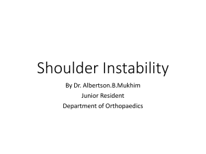 Shoulder instability-1