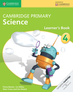 Cambridge Primary Science Learners Book