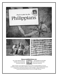Philippians-Manuscript