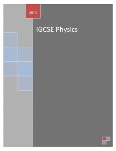 IGCSE Physics 0625