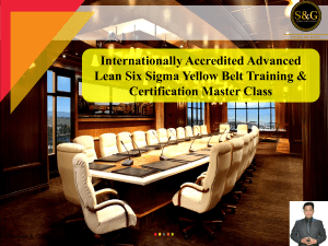 Lean Six Sigma Yellow Belt Masterclass Content