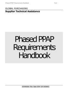 Phased PPAP manual - dec 2004