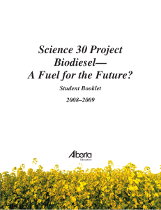 16 sci30-pj biodiesel-student