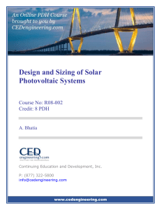 R08-002 - Design and Sizing of Solar Photovoltaic Systems - US