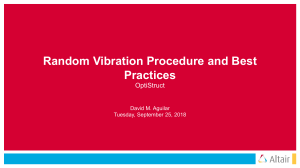 Random Vibration Best Practices