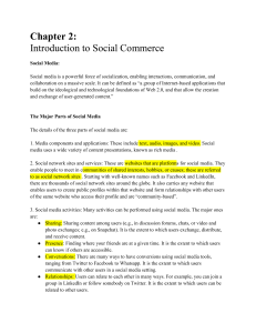 Chapter 2 - Introduction to Social Commerce