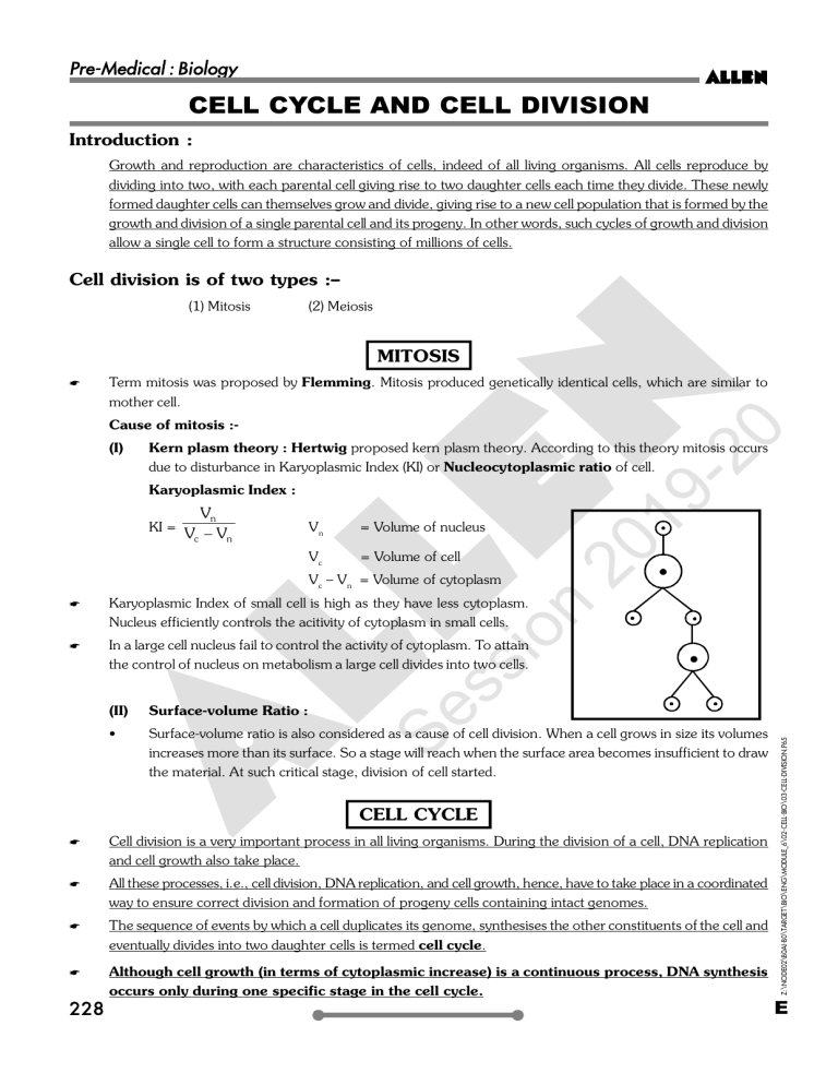 Cell Cycle And Division