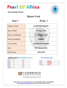 Y7 TERM 2 REPORTS 2023