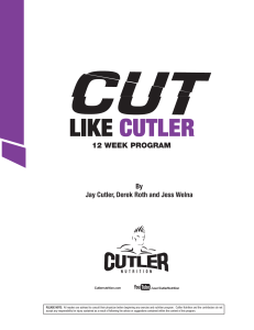 jay cutler cutting program