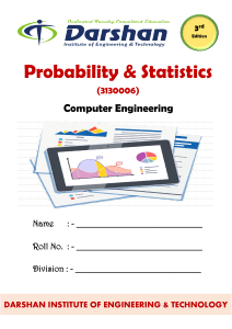 Probablity & Statisticks