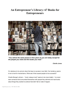 An+Entrepreneurs+Library 67+Books+for+Entrepreneurs