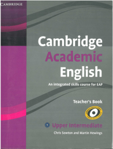 pdfcoffee.com cambridge-academic-english-upper-intermediate-teacherx27s-book-pdf-free