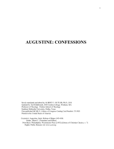 augustine confessions