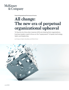 All change the new era of perpetua organizational upheaval