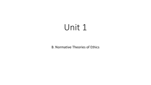 2. Normative Theories of Ethics
