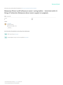 JAWWA Malaysianwatertariffinfluenceswatersavinghabits