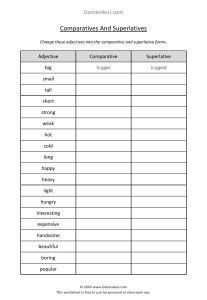 Comparative-And-Superlative-Exercise-Worksheet