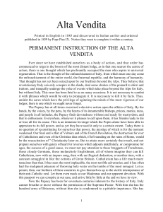 Permanent Instruction of the Alta Vendita