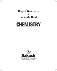 Rapid Revision & Formula Bank 