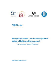 Analysis of Power Distribution Systems Using A Multicore Environment