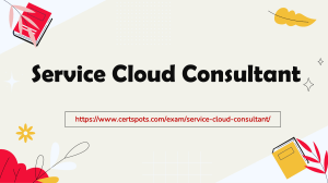 Salesforce Certified Service cloud consultant Dumps Questions 2023