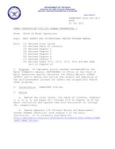 OPNAVINST 5100.23G  CH-1 Navy Safety and Occupational Health Program Manual (21 Jul 2011)