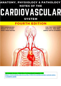 Cardiovascular Notes