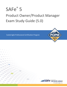 SAFe 5 Product Owner-Product Manager Exam Study Guide (5.0)