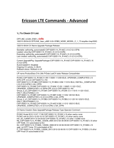 Ericsson LTE Commands Advanced )