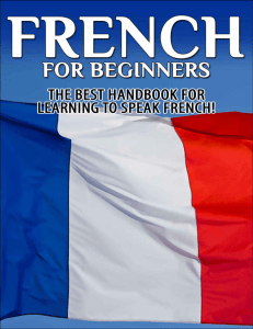 French for Beginners  The Best Handbook for Learning to Speak French! ( PDFDrive )