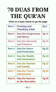 70 DUAS FROM THE QURAN