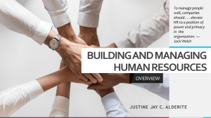 17 Building & Managing Human Resources