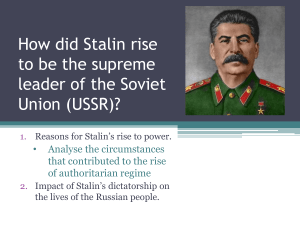 Stalin's Soviet Union