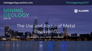 The-Use-and-Abuse-of-Metal-Equivalents Gerry-Fahey November 2019