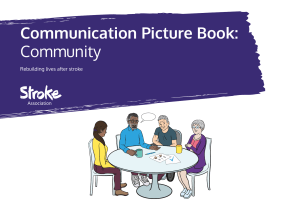 Picture book for aphasia communication