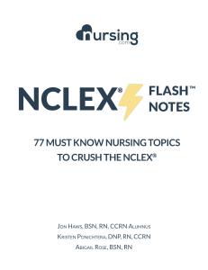 NCLEX Flash Notes by NURSING.com