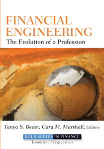 Financial Engineering The Evolution Of A Profession