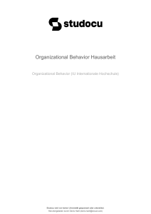 organizational-behavior-hausarbeit