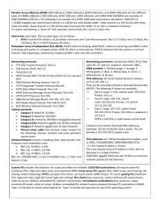 Comptia A+ 1001-1002 One Pager