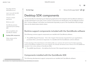 quickbookdeveloper quickbooksdesktop getstarted DesktopSDKcomponents