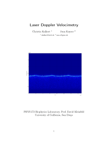 Laser Doppler Velocimeter